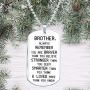 Elegant Chef Brother Inspirational Jewelry Necklace Gift- Always Remember You are Braver Than You Believe
