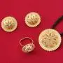 Habesha Jewelry Set Ethiopian Bridal Wedding 18k Gold Plated African 3pcs Set Nigeria Eritrea Jewelry