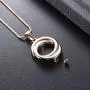 Stainless Steel Circle Cremation Pendant Memorial Necklace Ashes Holder Urn Keepsake Stainless Steel Circle Cremation Pendant Memorial Necklace Ashes Holder Urn Keepsake