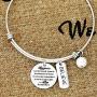 Kivosliviz Encouragement Bracelet Jewelry Happiness Can Be Found in The Darkest of Times Courage Bracelets