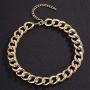 Ingemark Cuban Chunky Link Chain Choker Unisex Punk Style Thick Wide Necklace Jewelry
