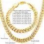U7 Men Unisex Two-Tone Jewelry 6mm-9mm Wide Platinum & 18K Gold Plated Cuban Chain Necklace (18'',20'',22'',24'',26'',28'',30'') U7 Men Unisex Two-Tone Jewelry 6mm-9mm Wide Platinum & 18K Gold Plated Cuban Chain Necklace (18'',20'',22'',24'',26'',28'',30'')