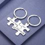 CJ&M Stainless Steel His Crazy Her Weirdo Couples Keychains Set,Personalized Couples Jewelry,Perfect Gift for Boyfriend Girlfriend