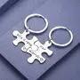 CJ&M Stainless Steel His Crazy Her Weirdo Couples Keychains Set,Personalized Couples Jewelry,Perfect Gift for Boyfriend Girlfriend