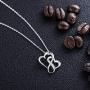 Billie Bijoux Silver Necklaces for Women 925 Sterling Silver Infinity Heart Love Diamond Pendant Neckalce Gift for Women Girls Girlfriends Valentines Day Mothers Day
