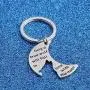 WUSUANED Howling Wolf On The Moon Keychain Only A True Wolf Will Fall in Love with The Moon Wolf Jewelry Gift for Women WUSUANED Howling Wolf On The Moon Keychain Only A True Wolf Will Fall in Love with The Moon Wolf Jewelry Gift for Women