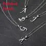 SILVERCUTE 925 Sterling Silver 26 Letters Pendant Cute Choker Chain with Monogram Charm Tiny Initial Necklace for Women Girls, Polished or CZ Style, with Gift Box