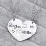 starchenie BFF Best Friend Necklaces for 2/3/4 Girls Fashion Rhinestone Crystal Puzzle Friendship Pendant Necklaces