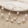 Gold Pearl Hoop Earrings for Women Fashion Lightweight Pearl Earrings Drop Dangle Earrings for Girls Jewelry Gifts