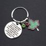 TongXin Alpha Kappa Alpha Sorority Paraphernalia Gift 1908 AKA Jewelry Pink and Green Jewelry Greek Sorority Gift AKA Keychain for Women Girls