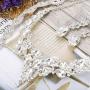 Fiasaso Crystal Bridal Jewelry Set for Women Rhinestone Necklace Earrings Bracelet Wedding Bridesmaid
