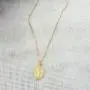 ZLXPRO Virgin Mary Necklace Blessed Mother Gold Pendant Christening Jewelry Sterling Silver Catholic Gift for Women Mom Sister