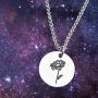 Detailed Personalized Birth Flower Necklace Birth Month Mom Necklace Birthday Gift for Her