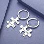 CJ&M Stainless Steel His Crazy Her Weirdo Couples Keychains Set,Personalized Couples Jewelry,Perfect Gift for Boyfriend Girlfriend