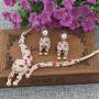 EVER FAITH Womens Austrian Crystal Enamel Leopard Necklace Earrings Set for Sister, Daughter