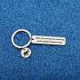 WUSUANED Inspirational Quote Keychain Wake Up in Anticipation Something is Going to Happen Today Elephant with Butterflies Motivational Jewlery