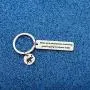 WUSUANED Inspirational Quote Keychain Wake Up in Anticipation Something is Going to Happen Today Elephant with Butterflies Motivational Jewlery