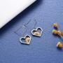 Sunflower Sunshine Silver Drop Earrings - 925 Sterling Silver Heart You are My Sunshine Daisy Blessing Sun Flower Dangle Earrings Jewelry Gifts for Women Girl Friend Wife Daughter