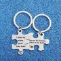 WUSUANED Puzzle Piece Keychain You are The Missing Piece to My Heart I Found My Missing Piece to My Heart Puzzle Jewelry Gift for Couple Best Friend