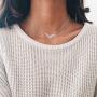 YOOE Simple Lines Whale Pendant Necklace, Hollowing Origami Ocean Animal Necklace, for Women Girls Birthday Gifts