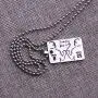 Detailed Thank You Kobe Memorial Necklace Keychain Jewelry for Kobe Fans Detailed Thank You Kobe Memorial Necklace Keychain Jewelry for Kobe Fans