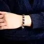 RIZILIA Blossom Tennis Bracelet & Round Cut CZ [6 Colors Available] in White Gold Plated, 7''
