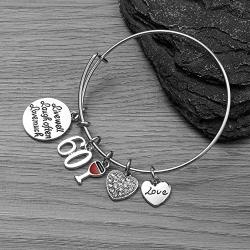 60th Birthday Bracelet, Birthday Gifts for Women, Live Well, Laugh Often, Love Much Jewelry, Perfect 60th Birthday Gift Ideas