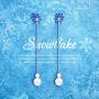 Threader Earrings for Women, 925 Sterling Silver Family Tree of Life Dangle Earrings, 5A Cubic Zirconia Drop Earrings Gift for Women Girls