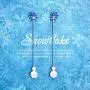 Threader Earrings for Women, 925 Sterling Silver Family Tree of Life Dangle Earrings, 5A Cubic Zirconia Drop Earrings Gift for Women Girls