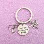 BEKECH LVN Keychain Licensed Vocational Nurse Gift with God All Things are Possible Keychain with Nurse Caduceus Stethoscope Charm Gift for Nurse Graduation Medical Student