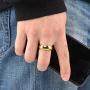 BOMSI The One Ring Lord The Rings Style Tungsten Ring Gold Color Lord Rings Laser Etched
