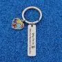 WUSUANED Autism Awareness Puzzle Piece Keychain Why Fit in When You were Born to Stand Out Gift for Autistic