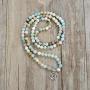 oasymala 108 Mala Meditation Beads Yoga Bracelet or Necklace with Celtic Knot Charm