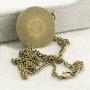 FM FM42 So Many Books So Little time Round Pendant Necklace with 26'' Rolo Chain (4 Styles)