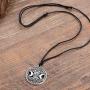 Skyrim Wicca Triple Moon Goddess Pentacle Adjustable Rope Chain Pendant Necklace