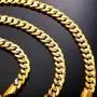 U7 Men Unisex Two-Tone Jewelry 6mm-9mm Wide Platinum & 18K Gold Plated Cuban Chain Necklace (18'',20'',22'',24'',26'',28'',30'') U7 Men Unisex Two-Tone Jewelry 6mm-9mm Wide Platinum & 18K Gold Plated Cuban Chain Necklace (18'',20'',22'',24'',26'',28'',30'')