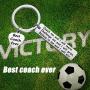 Zuo Bao Coach Keychain Best Coach Ever Coach Appreciation Gifts Coach me and i Will Learn Keychain Thank You Gift for Coaches Teachers