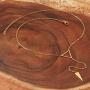 West Coast Jewelry | ELYA Polished Triangle Stainless Steel Pendant Necklace