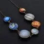 CHARMKING 7 Planet Necklace Sun Moon Galaxy Space Necklace Dangle Planets Solar System Charm Necklace for Women CHARMKING 7 Planet Necklace Sun Moon Galaxy Space Necklace Dangle Planets Solar System Charm Necklace for Women