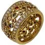 Hermosa Jewelry 18K Gold Plating Gemstone Ring Set Garnet Amethyst Peridot Morganite 7 8 9 Hermosa Jewelry 18K Gold Plating Gemstone Ring Set Garnet Amethyst Peridot Morganite 7 8 9