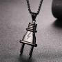 U7 Men Cool Plug Pendant Stainless Steel/Black Gun Plated/ 18K Gold Plated Hip Hop Necklace