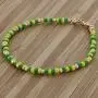 In Season Jewelry 14k Gold Plated Green Yellow Beaded Santeria Babalawo Unisex Orula Bracelet In Season Jewelry 14k Gold Plated Green Yellow Beaded Santeria Babalawo Unisex Orula Bracelet