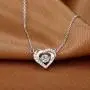YINSHIFU Personalized Name Necklace 925 Sterling Silver Beating Heart Pendant with Simulated Birthstone Promise Necklace Forever Love Jewelry Gift for Women YINSHIFU Personalized Name Necklace 925 Sterling Silver Beating Heart Pendant with Simulated Birthstone Promise Necklace Forever Love Jewelry Gift for Women