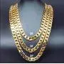 Gold Chain Necklace 11mm Miami Cuban Link 14k Real Gold Plated for Men Women Teen. Diamond Cut Gold Chain Necklace 11mm Miami Cuban Link 14k Real Gold Plated for Men Women Teen. Diamond Cut