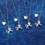 Turandoss Horse Gifts for Girls Necklace, 18” Silver Horse Pendant Necklace Kids Heart Initial Necklace Horse Jewelry for Girls 26 Initial Necklace Horse Gifts for Women Girls Horse Lovers Turandoss Horse Gifts for Girls Necklace, 18” Silver Horse Pendant Necklace Kids Heart Initial Necklace Horse Jewelry for Girls 26 Initial Necklace Horse Gifts for Women Girls Horse Lovers