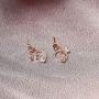 AOBOCO Butterfly Dream Earrings Sterling Silver Earrings Embellished with Crystals from Austria, Hypoallergenic Dangle Drop Earrings, Fine Jewelry Gifts for Women