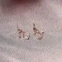 AOBOCO Butterfly Dream Earrings Sterling Silver Earrings Embellished with Crystals from Austria, Hypoallergenic Dangle Drop Earrings, Fine Jewelry Gifts for Women