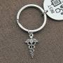 TOGON Nurses Prayer Keychain RN Nurse Graduation Gift Medical Jewelry Nursing Appreciation Gift for Her Nursing Doctor Keychain