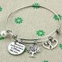Kivosliviz Babysitter Bracelet Babysitter Gift Thanks for Helping Me Grow Expandable Bangle Appreciation Gift Babysitter Gift for Nanny