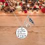 Pet Memorial Necklace Sympathy Gift- No Longer by My Side but Forever in My Heart